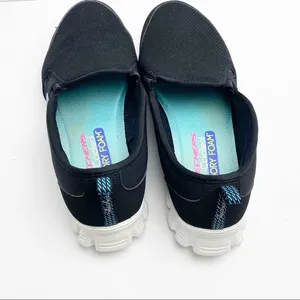 SKECHERS Black Air Cooled Memory Foam Lightweight Slip On Shoes, Size 9 Casual thumbnail 7