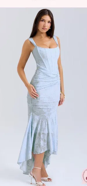 House of CB Cesca Dress (Blue) Like New thumbnail 3