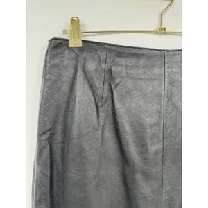 VTG 80’s Wilsons Leather Mini Skirt Womens 12 Black Goth Grunge Moto Punk Biker thumbnail 3