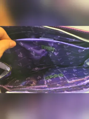 Younique Presenter Metallic Purple Tote Bag & Crossbody Strap NWOT thumbnail 6