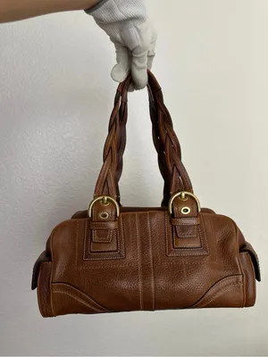 COACH Vintage Leather Shoulder Bag with dustbag thumbnail 3