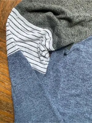 Chance or Fate Blue Gray Raglan Long Sleeve Shirt M thumbnail 4
