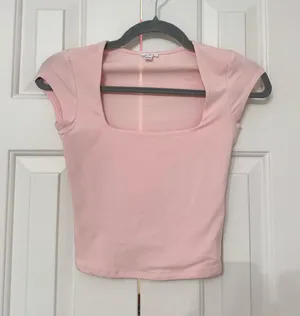 Garage Pink Square Neck Top thumbnail 1