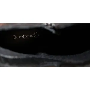 Baretraps Black Faux Leather Ruched Side-Zip Ankle Bootie - Women's Size 8 thumbnail 8
