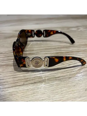 Leopard Print Sunglasses With Gold Accents Brown thumbnail 4