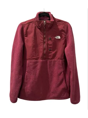 The North Face Tundra RTO 1/2 Zip Fleece Pullover Burgundy Maroon Women's Size L thumbnail 1