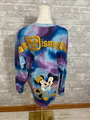 Disney Tie-Dye Long Sleeve Spirit Jersey - Blue, Purple & Gold Castle thumbnail 5