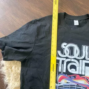 New unworn Black Soul Train 100% Cotton Graphic Print T-shirt 2XL thumbnail 2
