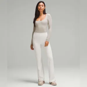 LULULEMON Wundermost Ultra-Soft Nulu Square-Neck Long-Sleeve Bodysuit Size M thumbnail 7