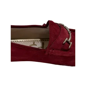 Sam Edelman Loraine Crimson/Scarlet Red Suede Bit Loafers| 6 thumbnail 11