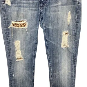 7 For All Mankind Distressed Skinny‎ Jeans Roxanne Style Size 31 Denim Low-Rise thumbnail 5