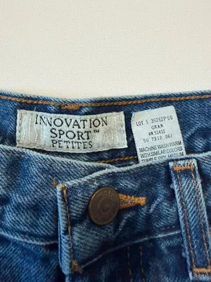 Innovation Sport Petites Vintage High-Waisted Relaxed Tapered Leg Jeans 10P thumbnail 2