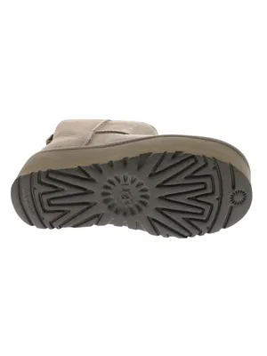 NWT UGG Classic Mini Platform Boot Ankle Bootie 1134991 Smoke Plume Gray 5M thumbnail 3