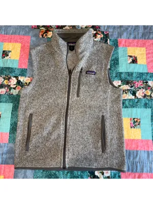 Patagonia $129 NEW Womans M Gray Fleece Vest Better Sweater Outdoor Full Zip Med thumbnail 2