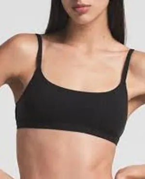 SKIMS Fits Everybody Scoop Bralette Black Size Large L COMFY MINIMALIST LOUNGE thumbnail 1