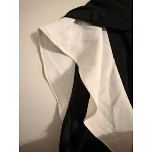 Halston Heritage Maxi Dress Womens 4 Black Ruffle Sleeveless Two Tone Gown‎ thumbnail 5