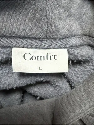 Comfrt Steel Grey Essentials Unisex Zip Kangaroo Pockets Hoodie Sweatshirt Large thumbnail 8