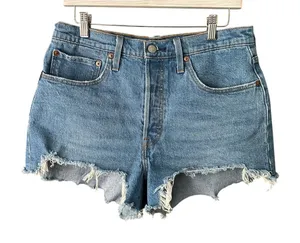 Levi’s 501 Denim Cut Off Button Fly Short Size 30 thumbnail 1