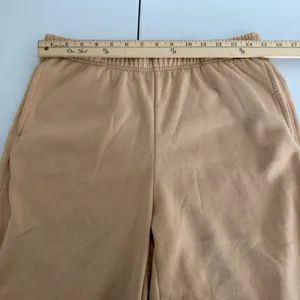 Hippie Rose Good Vibes Full Zip Hoodie and‎ Wide Leg Sweatpants Set Tan Large Loungewear thumbnail 10