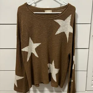 Altar’d State Brown Star Sweater thumbnail 2