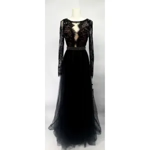 Sherri Hill 53565 Black Lace Open‎ Back Gown Size 4 NWT $750 thumbnail 5