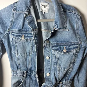 Zara Denim Jumpsuit Size M thumbnail 3