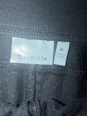 Athleta Black Mid-Rise Lounge Shorts thumbnail 2