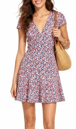 Tory Burch Calico Fit & Flare Floral Ponte Dress S thumbnail 1
