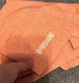 Gymshark Orange Long Sleeve Crop Top thumbnail 4