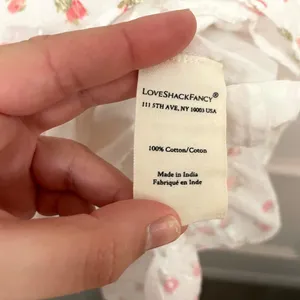 LoveShackFancy Rosie Floral Dress Cerise Pink Size S thumbnail 4