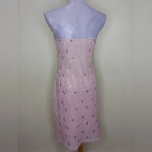 Forever 21 Strapless Sequin‎ Lace Bodycon Dress XL thumbnail 6