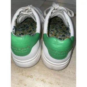 Kate Spade Women's Lift‎ White/green Leather Casual Sneakers Shoes Size 8.5 B thumbnail 4
