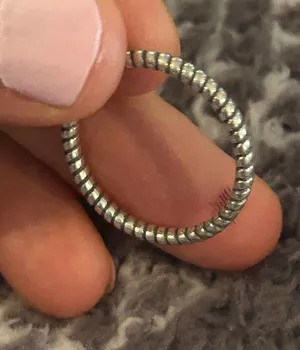 Z45 size 10 silver plated ring thumbnail 1
