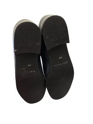 Nine West Darwin Loafer Pumps Low Block Heel Navy Black 6M thumbnail 7