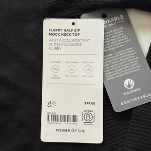 NWT! Athleta Black Long-Sleeve Half-Zip thumbnail 9