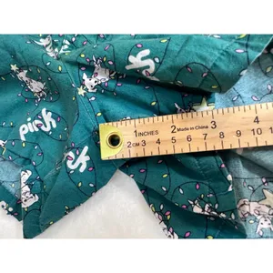 Victoria's Secret PINK Pajama Shorts Green Holiday Dog Christmas Lights XS thumbnail 6