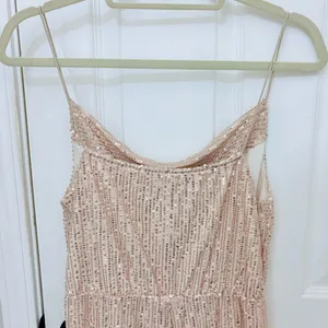 D&M Sequin Gold Romper Size M thumbnail 3