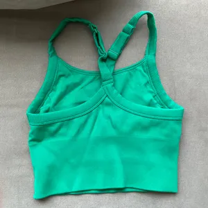 Alo Yoga Seamless Ribbed Favorite Bra Tank Spruce Green XXS thumbnail 5
