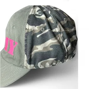 Army Camouflage women’s Cap Adjustable Baseball Hat. Green thumbnail 2