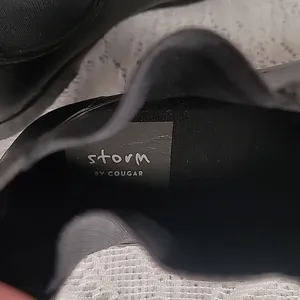 Storm by Cougar slip on pull on black rubber rain winter boots sz 7 thumbnail 4