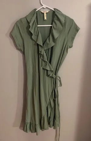 Matilda Jane Sage‎ Wrap Mini Dress thumbnail 1