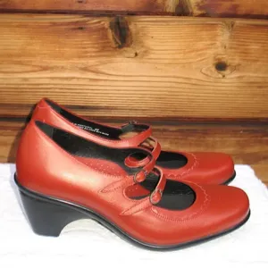 NWOB Dansko Red Orange Clogs 9.5 10 thumbnail 2