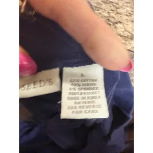 Women's Appleseed's Navy Wide Leg Pants L thumbnail 6