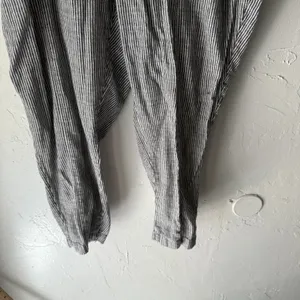 Old Navy Pants XL‎ Linen Blend Drawstring Relaxed Trousers Pockets Stripe thumbnail 4