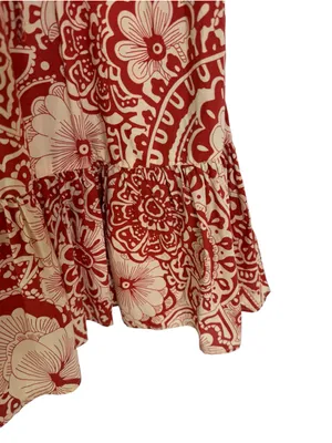 Pinch Cotton Maren Retro Floral Dress with Tie Neck Size S thumbnail 6