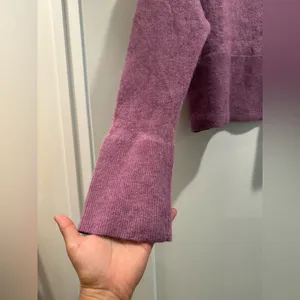 COS Women's V-Neck Sweater in Dusty Plum‎ wool & alpaca blend SizeXS thumbnail 4