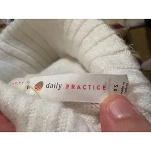 Daily Practice Anthropologie Karigan Striped Turtleneck Sweater midi‎ Dress XS thumbnail 7