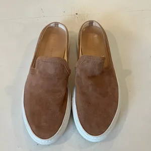 JENNI KAYNE- Suede Mule Slip On Sneakers Honey Tan Brown Size 10 thumbnail 2
