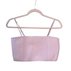 A.L.C. Winnie Knit Bra Top‎ in a Rose Pink Color Size Medium Cropped Top thumbnail 8