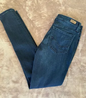 BKE Stella Mid-Rise Skinny Jeans Dark Wash Slim Fit Size 28x31.5 thumbnail 1